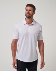 White Travis Mathew Featherweight On The Grind Polo