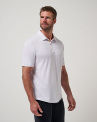 White Travis Mathew Featherweight On The Grind Polo