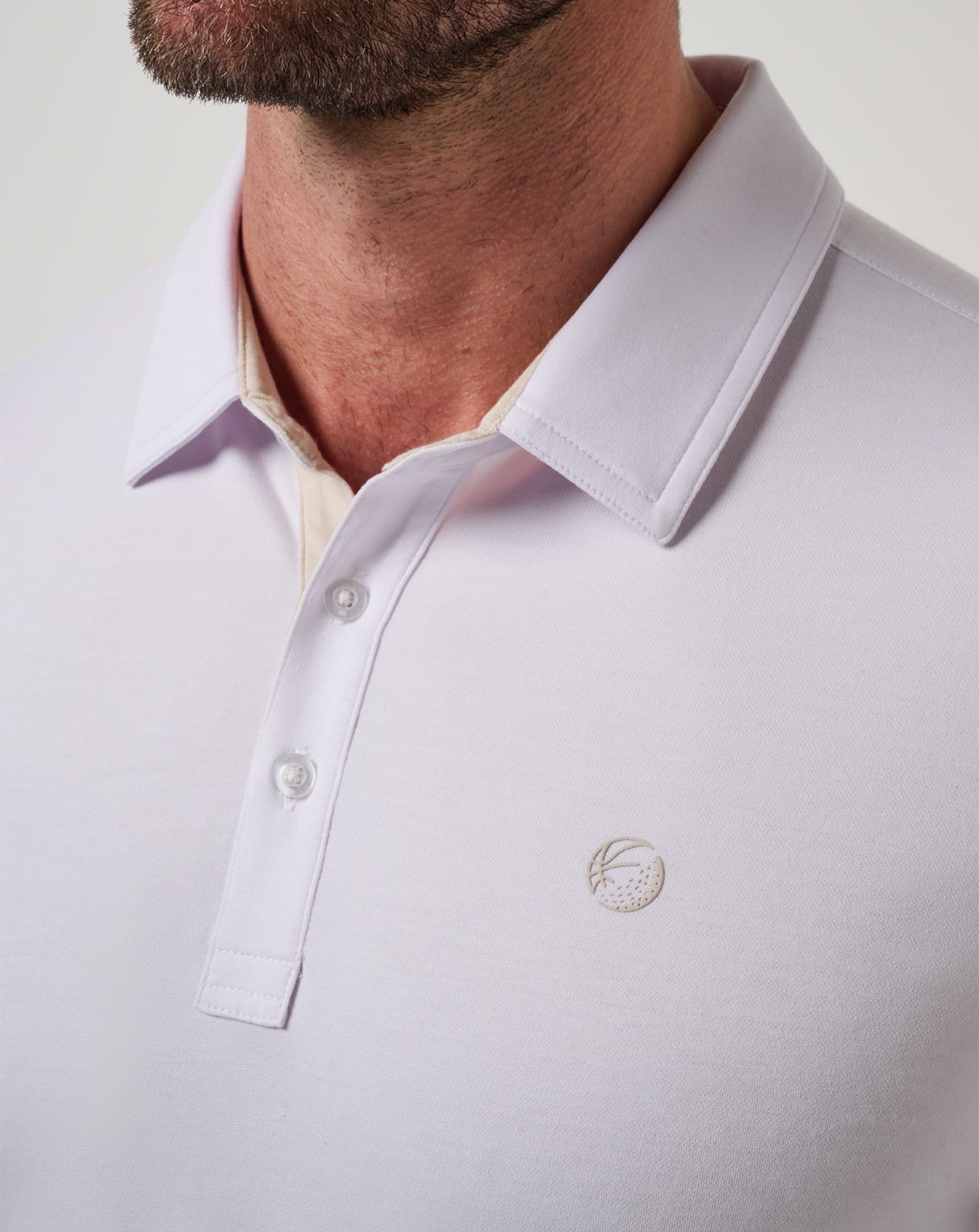 White Travis Mathew Featherweight On The Grind Polo