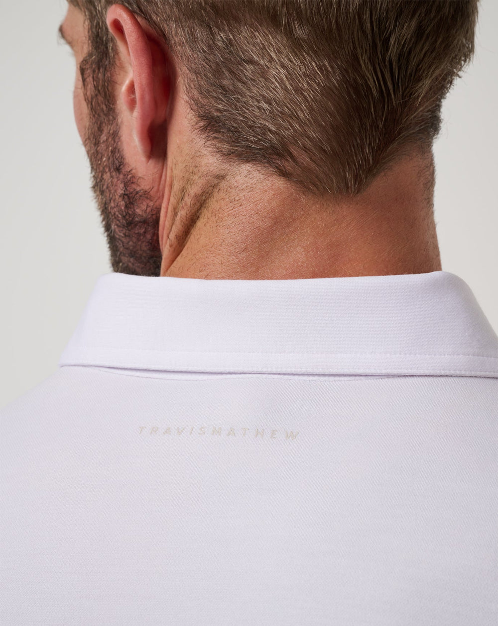 White Travis Mathew Featherweight On The Grind Polo