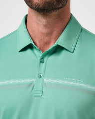 Wasabi Travis Mathew Featherweight Chest Stripe Polo