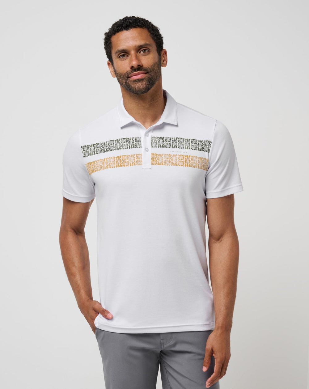 White Travis Mathew Perfect Memory Polo