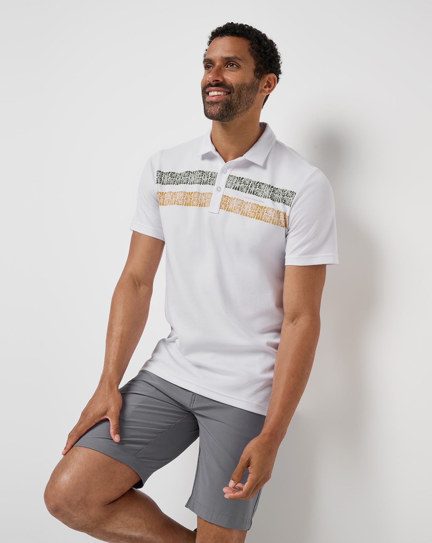White Travis Mathew Perfect Memory Polo