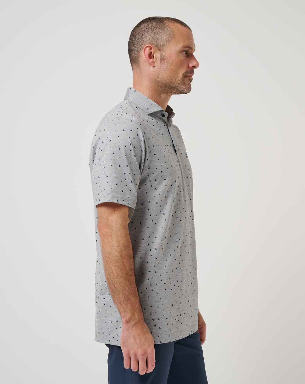 Heather Medium Grey Travis Mathew Coffee House Polo