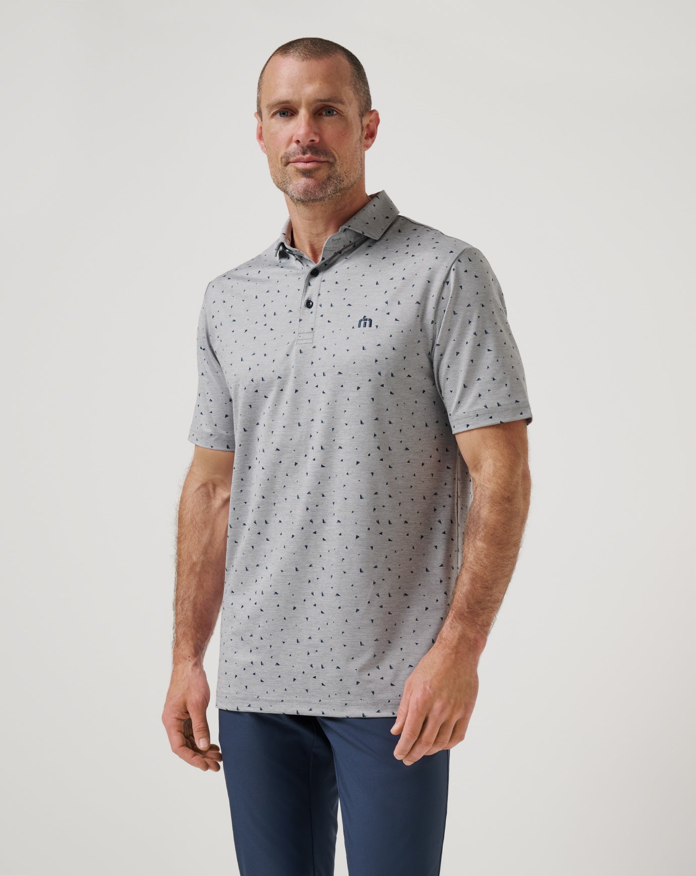 Heather Medium Grey Travis Mathew Coffee House Polo