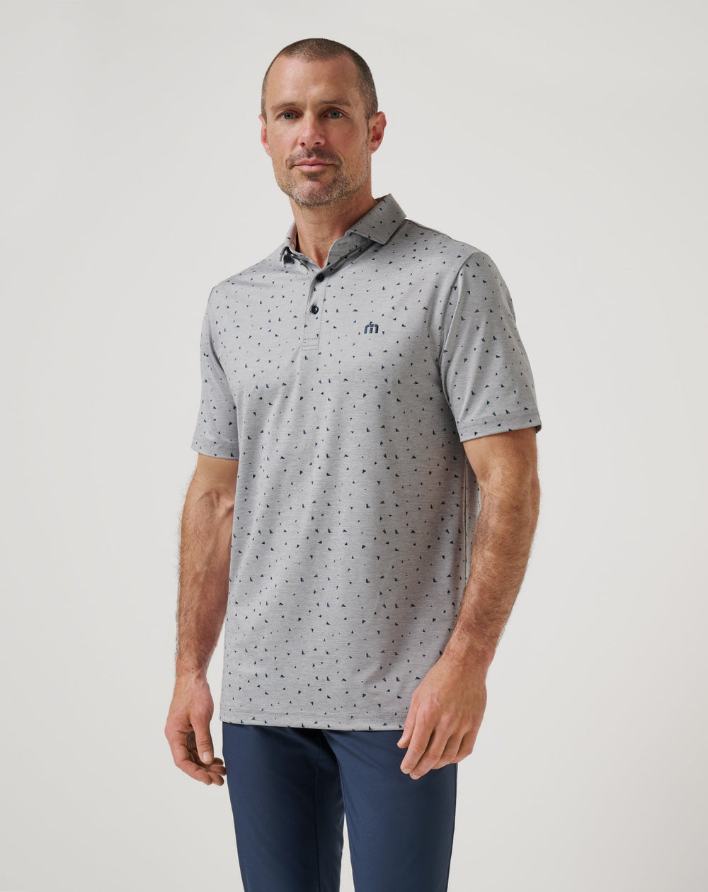 Heather Medium Grey Travis Mathew Coffee House Polo
