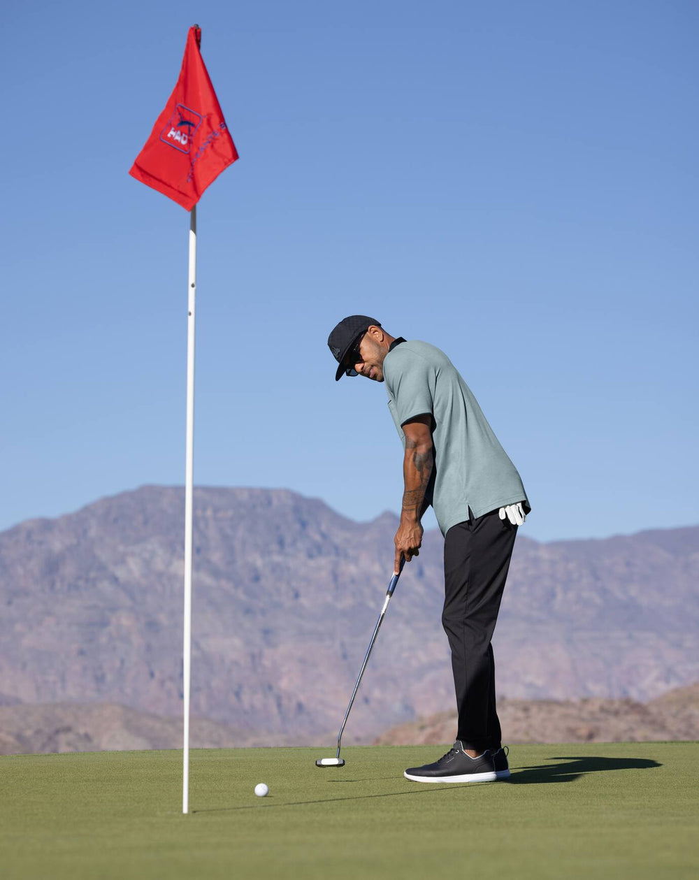 Black Travis Mathew Featherweight Polo