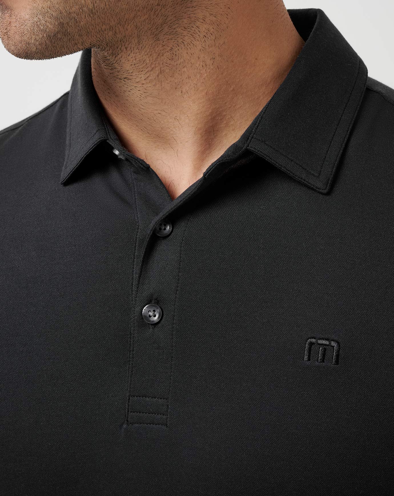 Black Travis Mathew Featherweight Polo