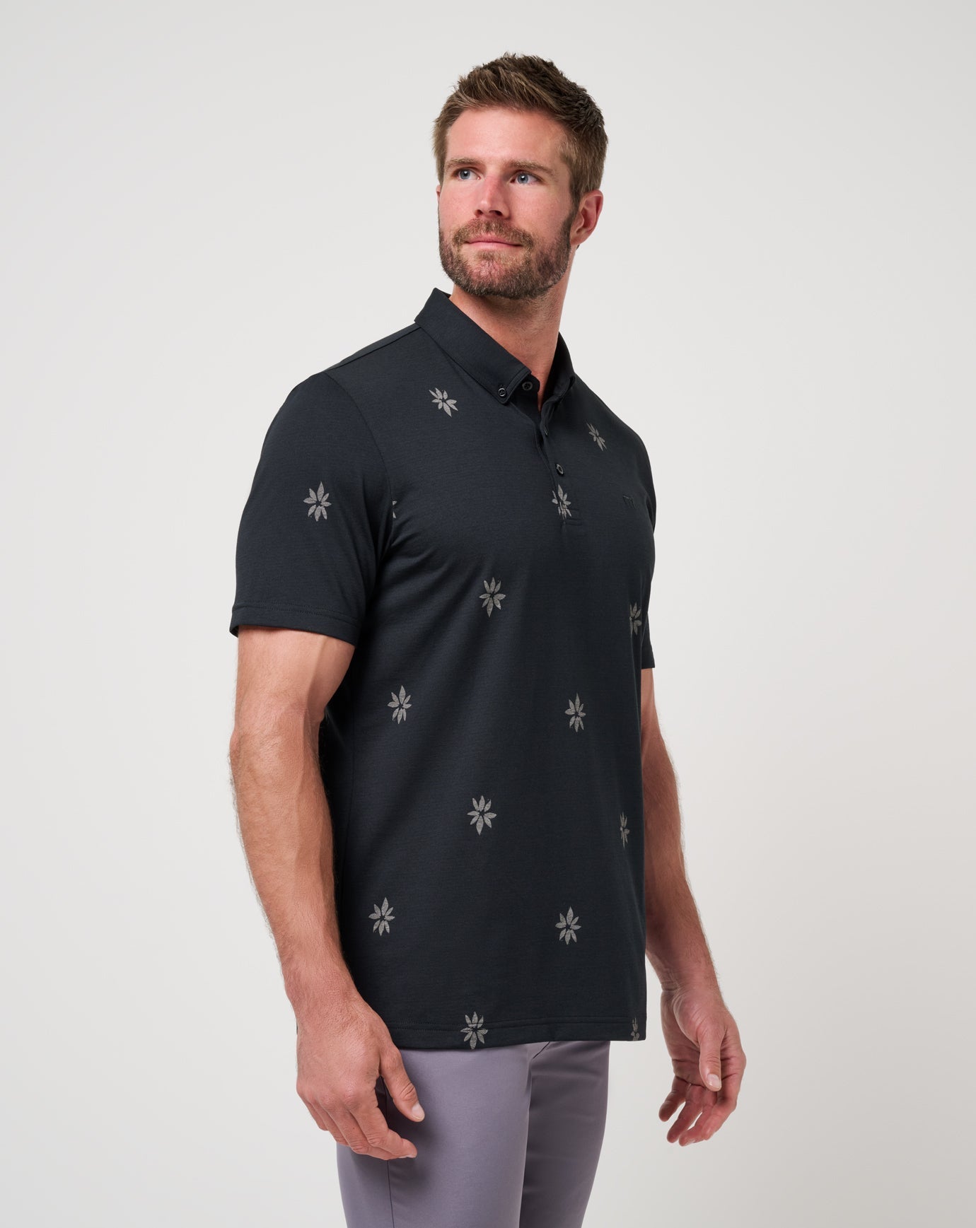 Black Travis Mathew Rome Around Polo