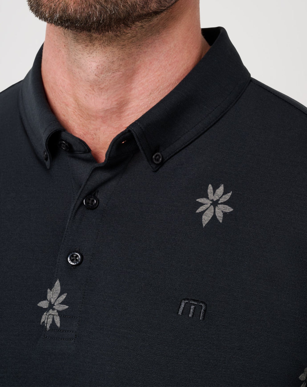 Black Travis Mathew Rome Around Polo