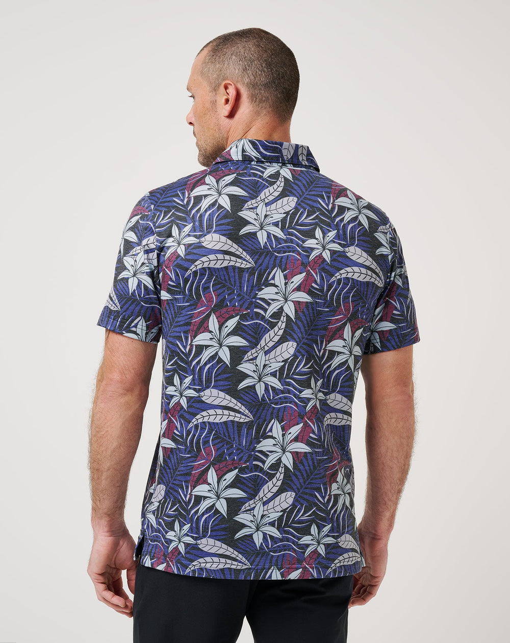 Black Travis Mathew Featherweight Open Bay Polo