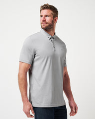 Heather Light Grey Travis Mathew Handsome Town 3.0 Polo