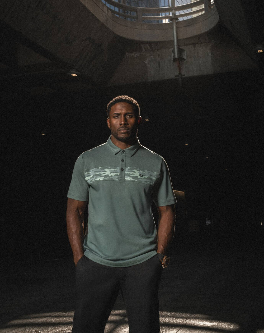 Balsam Green Travis Mathew Stealth Handoff Polo