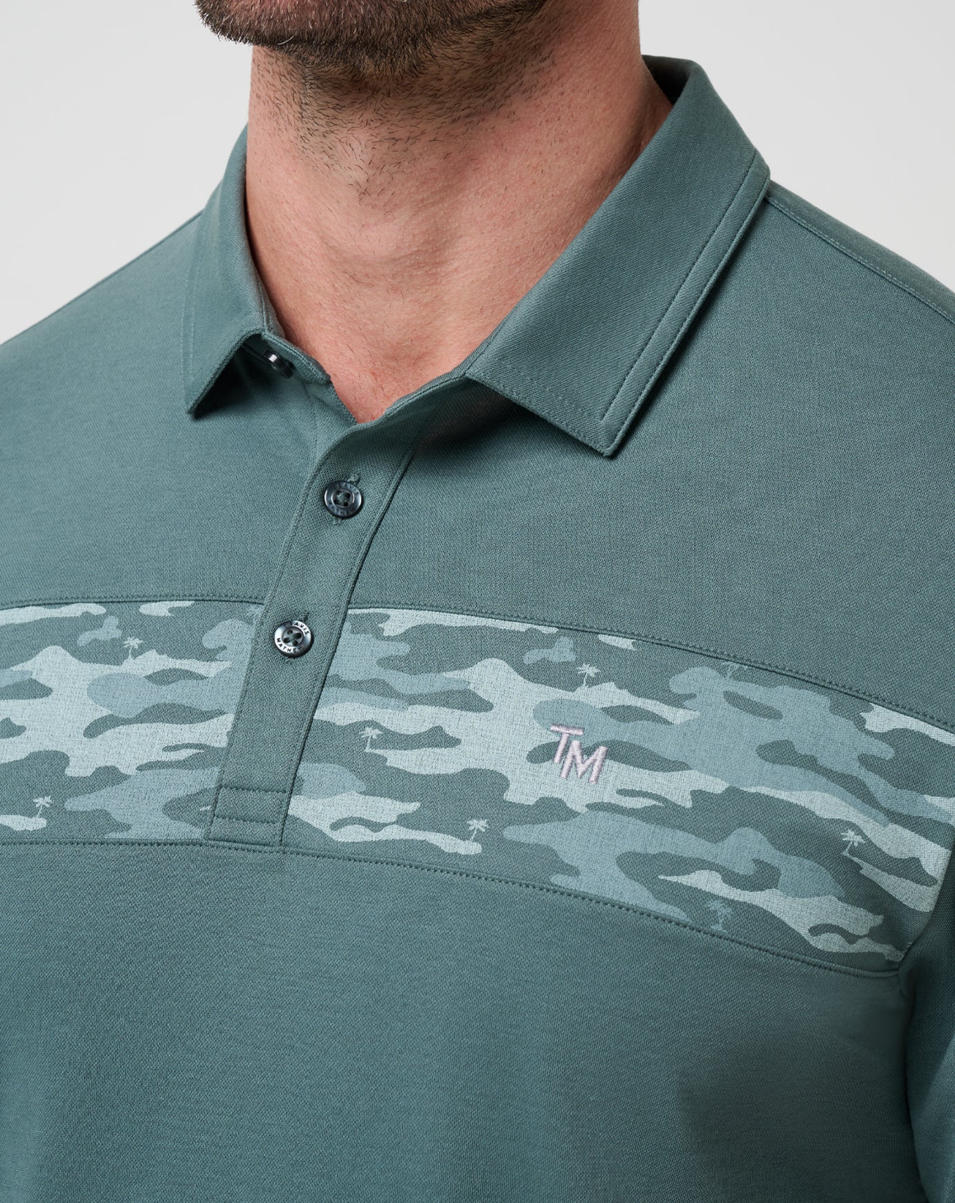 Balsam Green Travis Mathew Stealth Handoff Polo