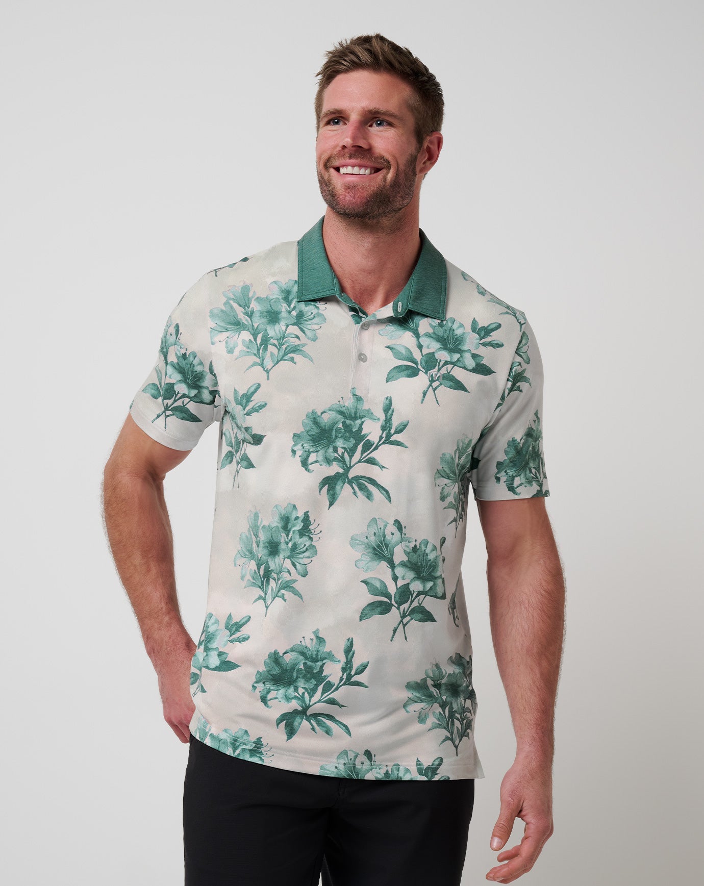 Moonbeam Travis Mathew Featherweight Magnolia Polo