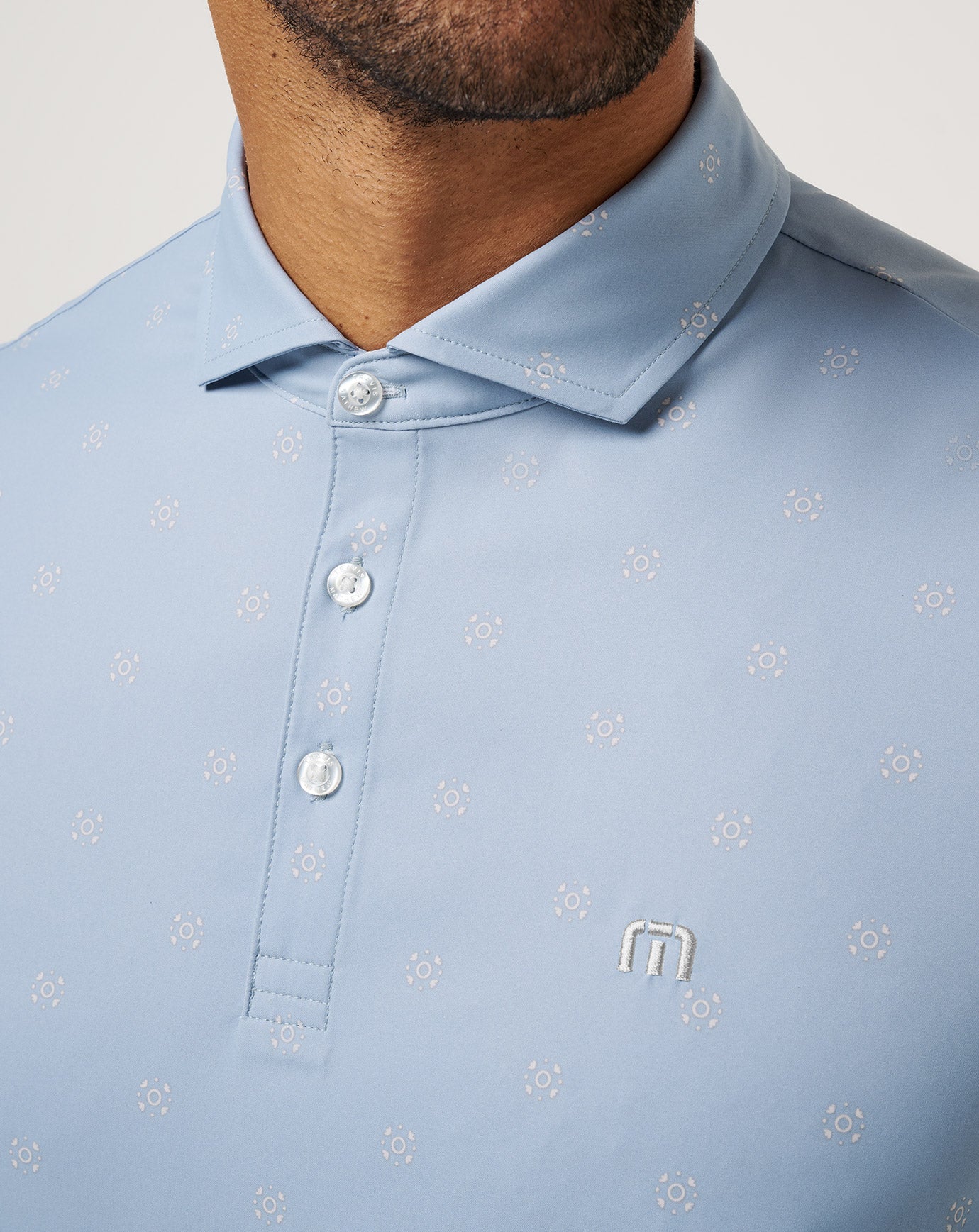 Dusty Blue Travis Mathew Air Taxi Polo