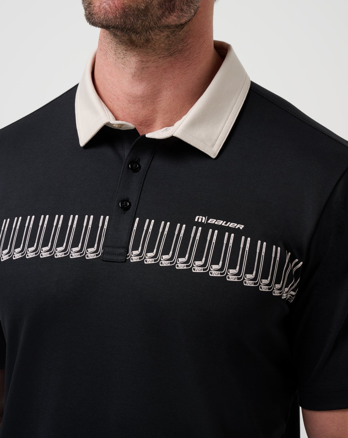 Black Travis Mathew Stick Side Polo
