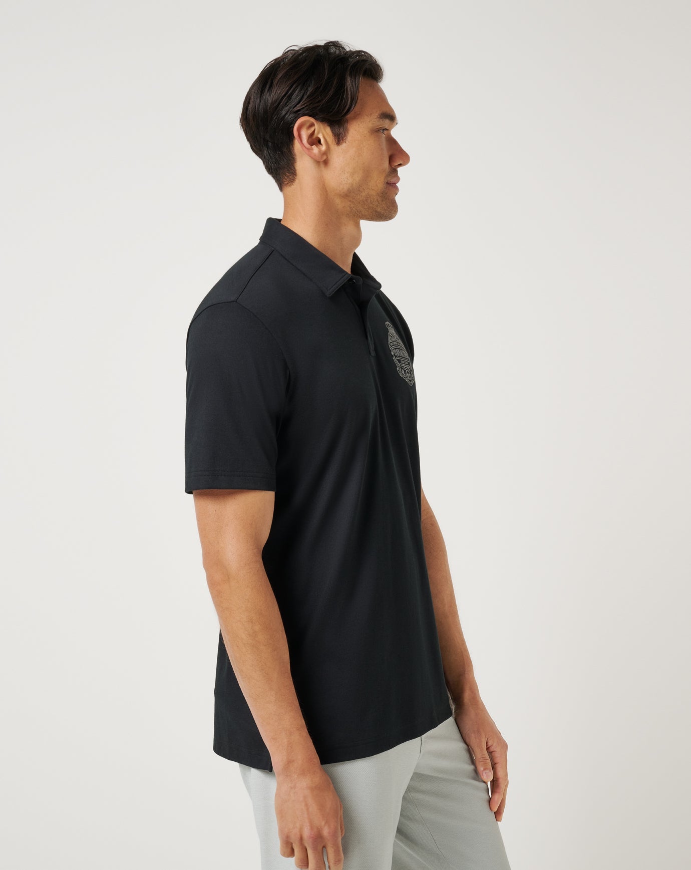 Black Travis Mathew Best Choice Polo
