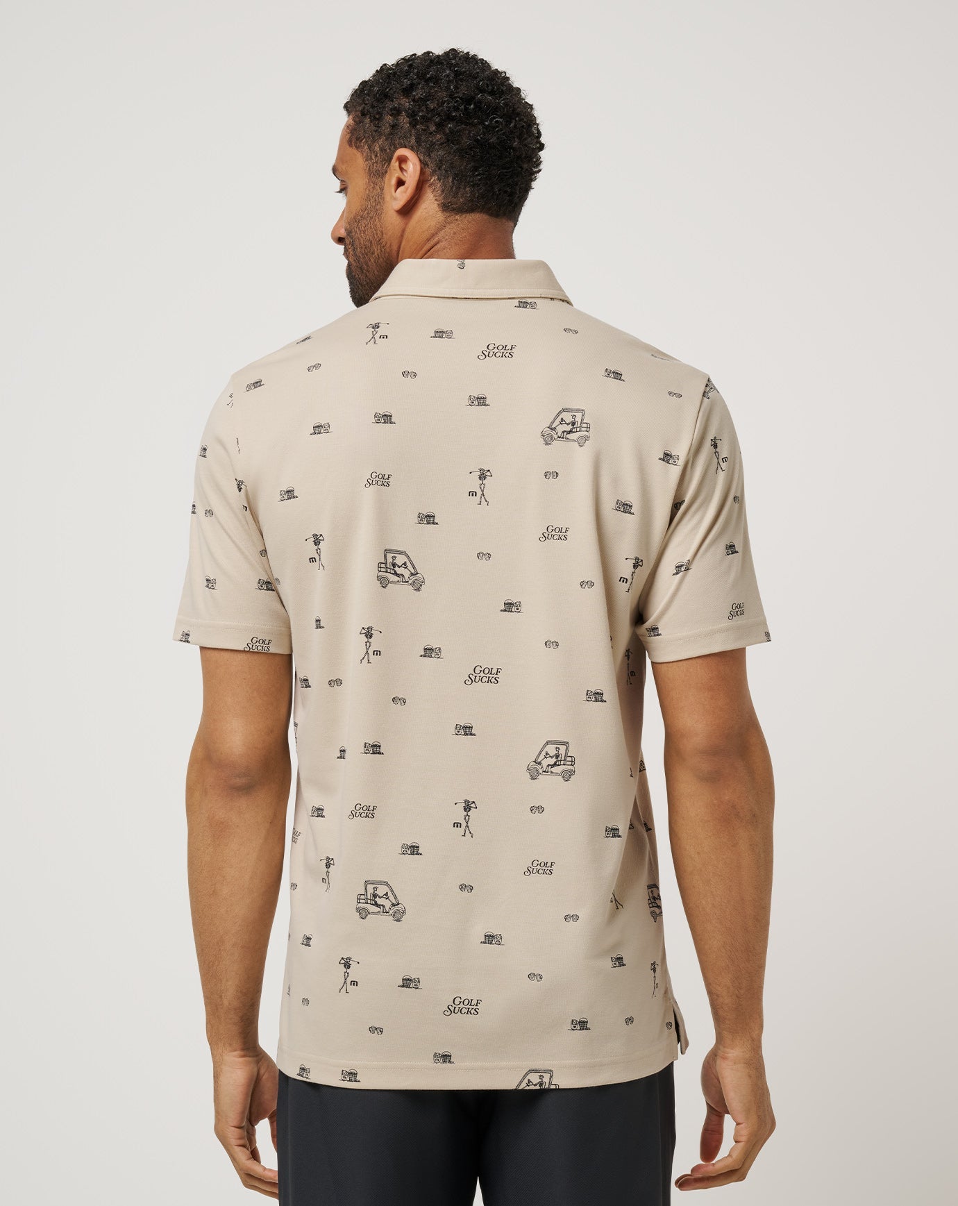 Italian Sand Travis Mathew Golf Sucks Polo