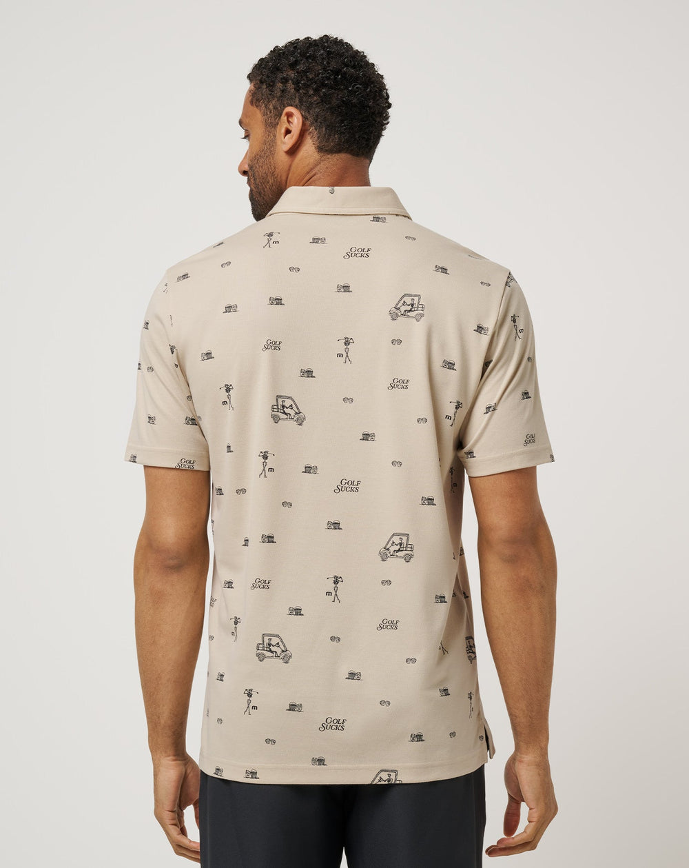 Italian Sand Travis Mathew Golf Sucks Polo