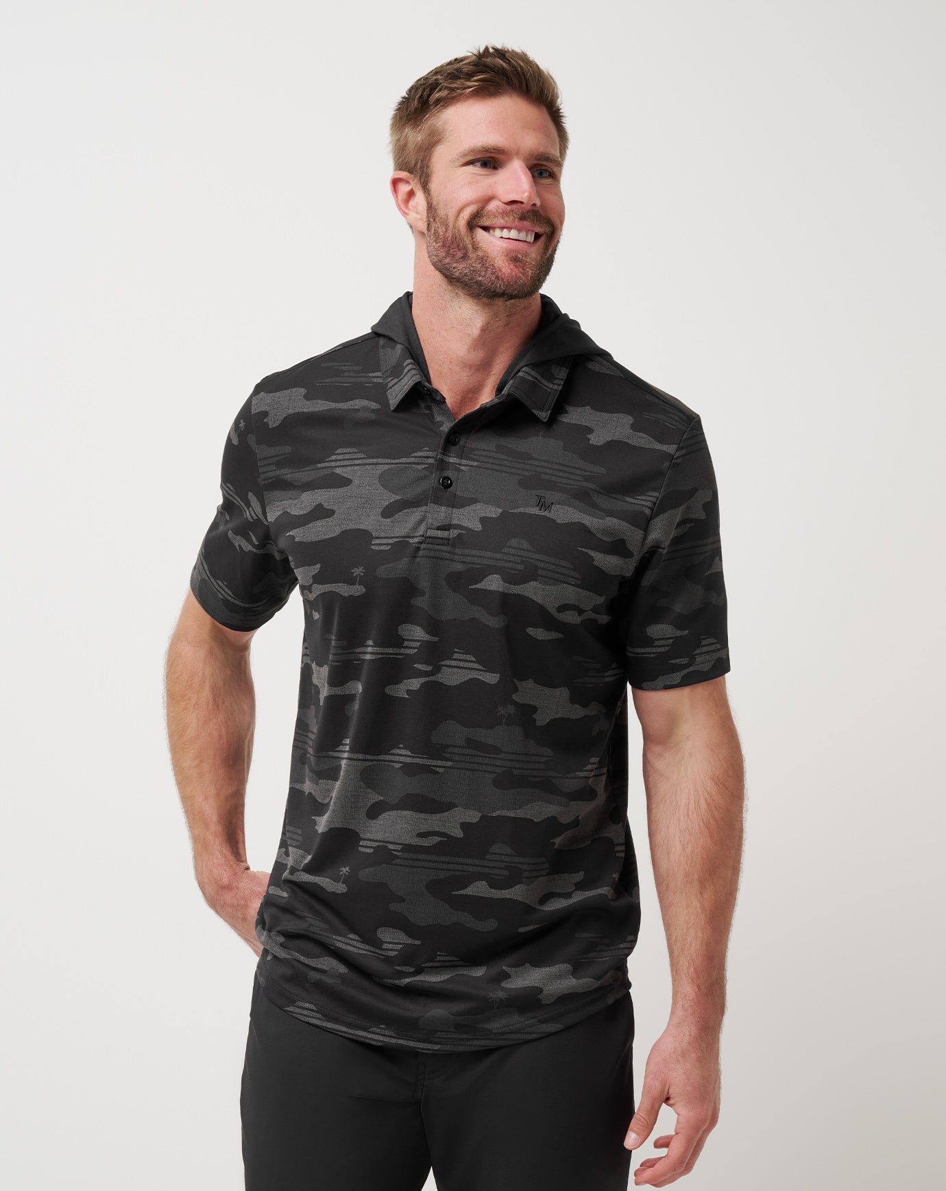 Black Travis Mathew Showdown Stealth Polo