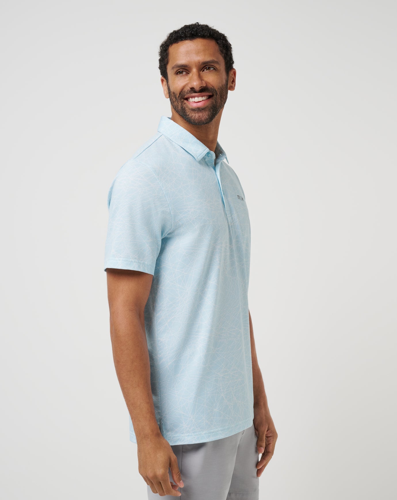 Cory Blue Travis Mathew Clean Ice Polo