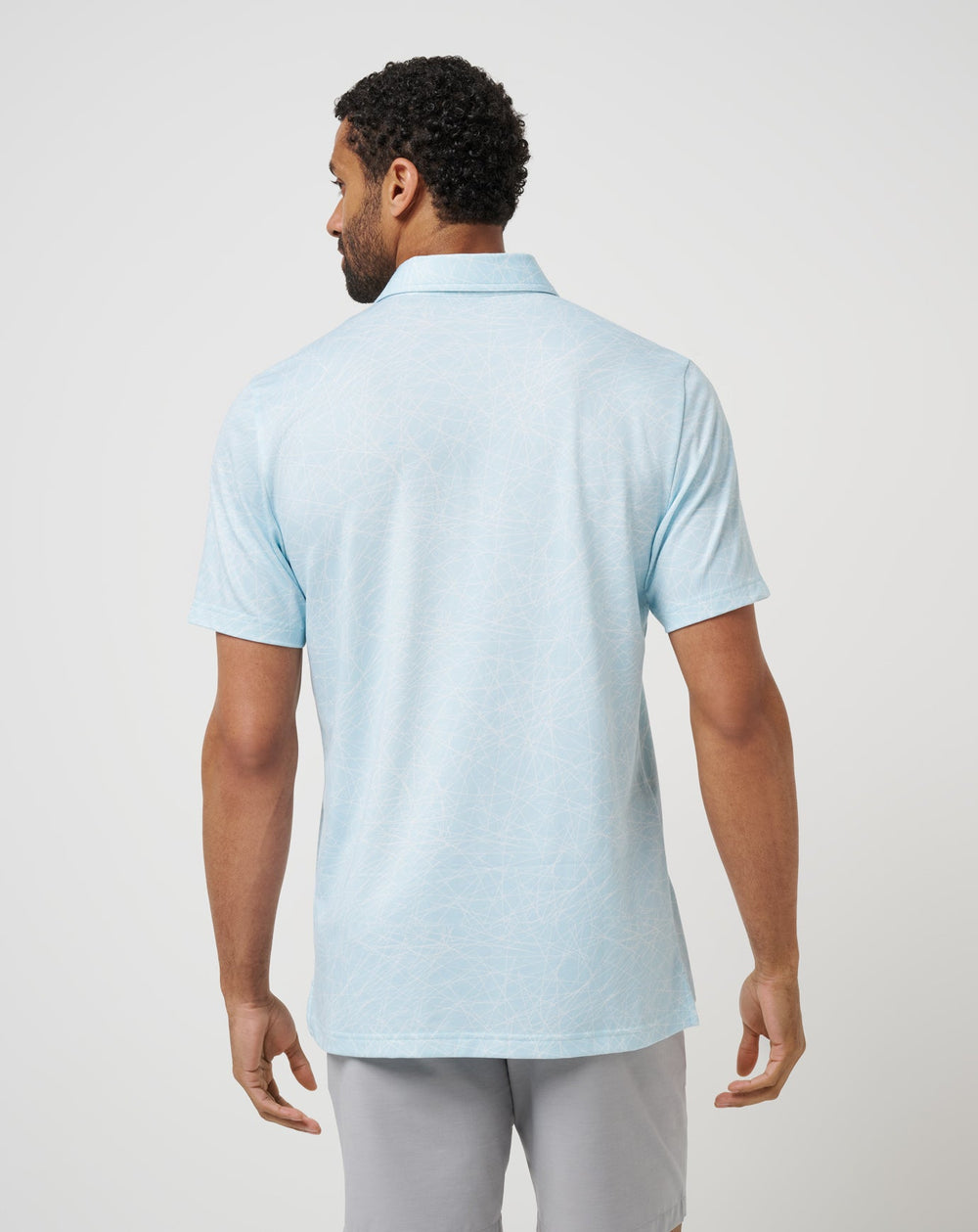 Cory Blue Travis Mathew Clean Ice Polo