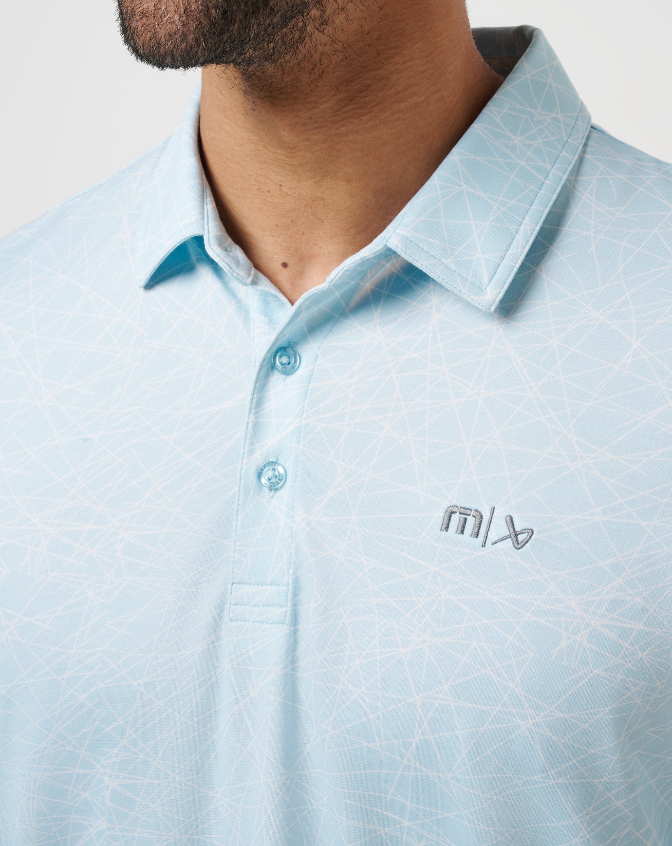 Cory Blue Travis Mathew Clean Ice Polo