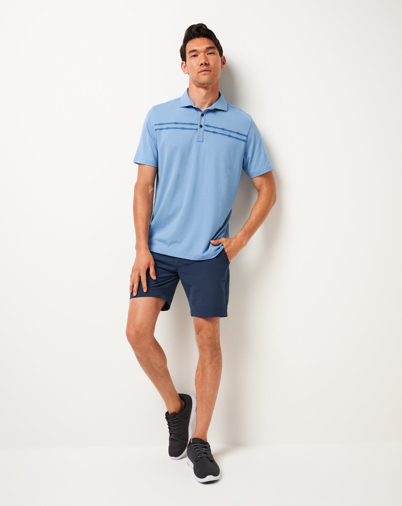 Pacific Coast Travis Mathew Sunbeam Chest Stripe Polo