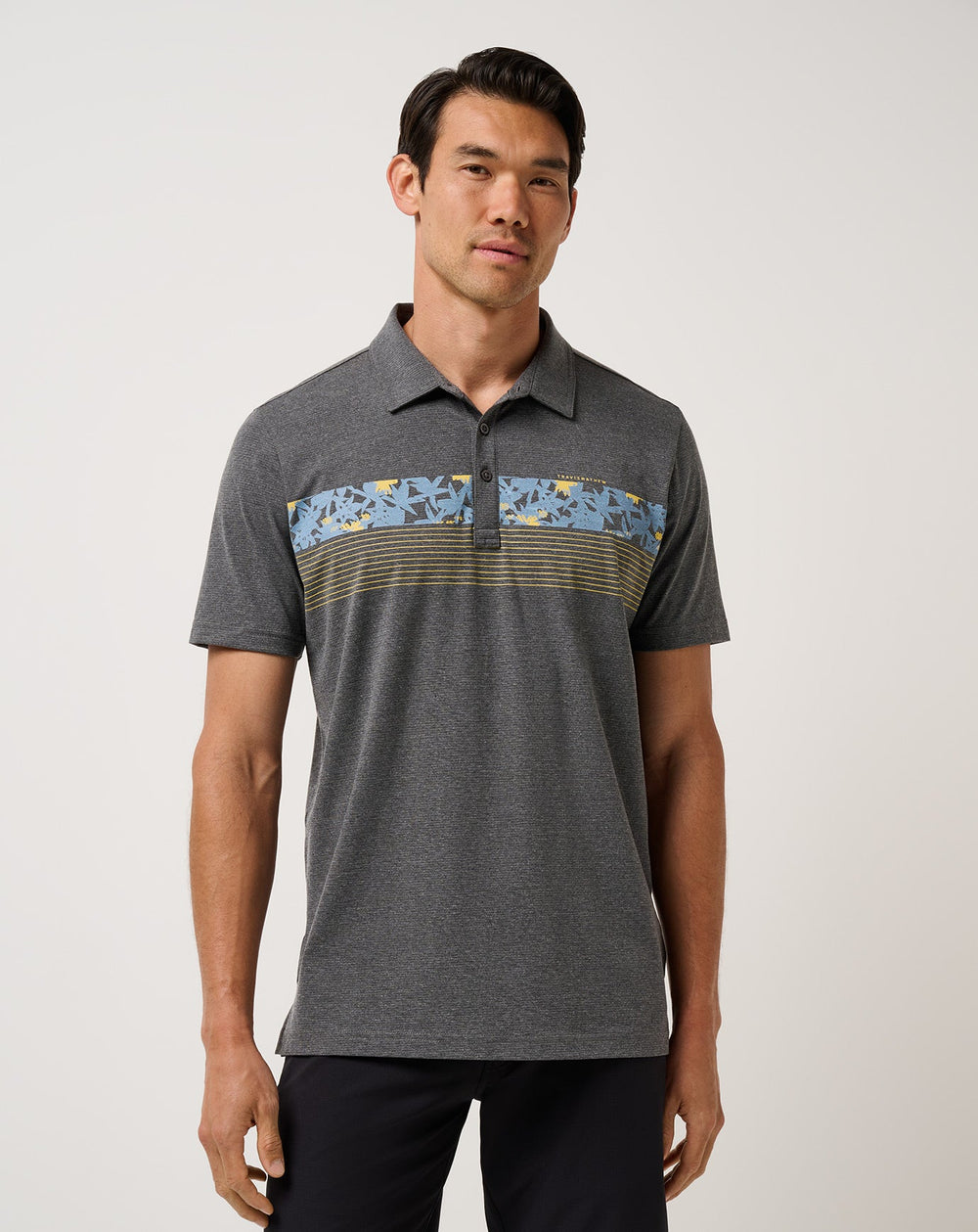 Heather Black Travis Mathew Midnight Train Polo