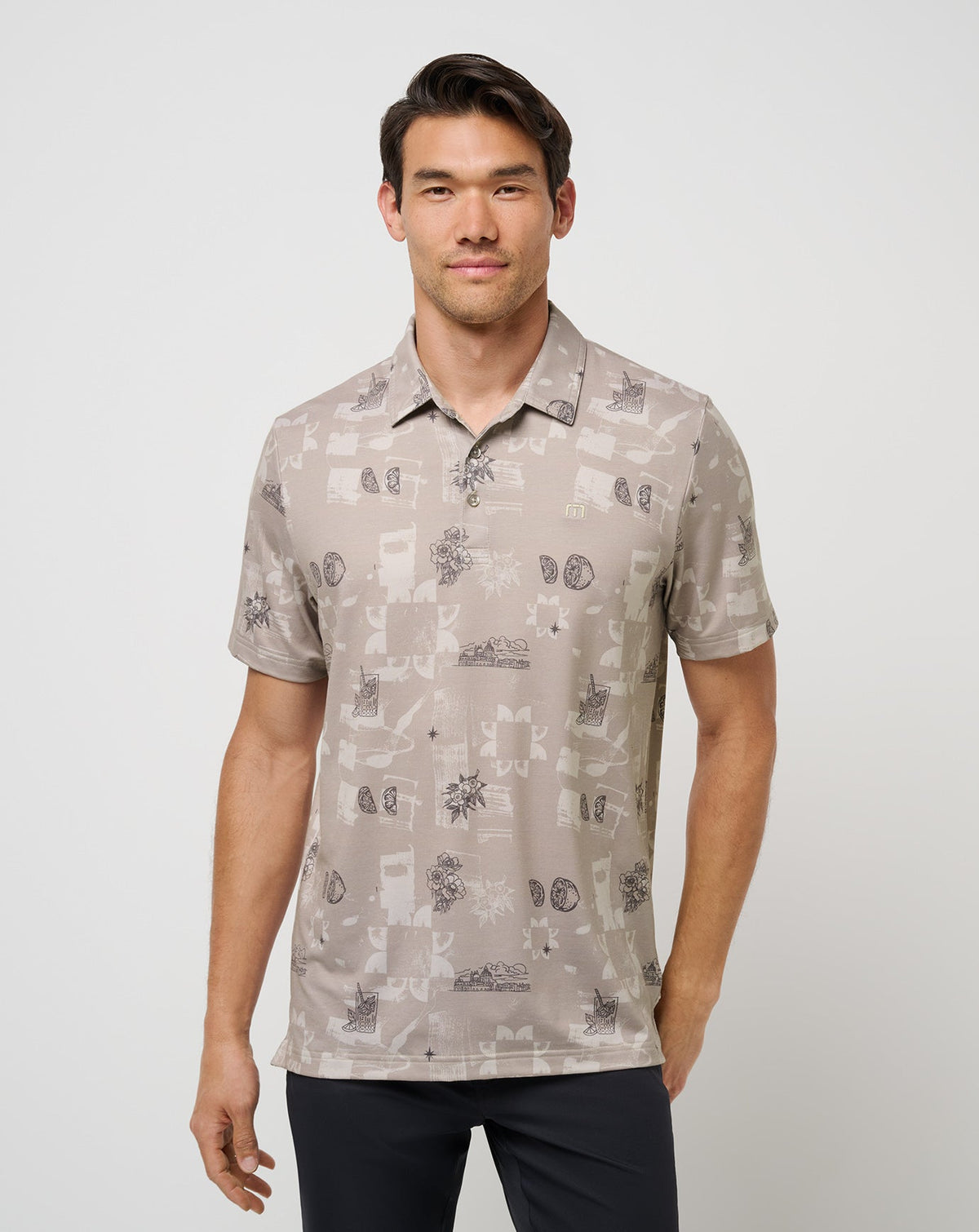 Island Fossil Travis Mathew Featherweight Spritz Polo