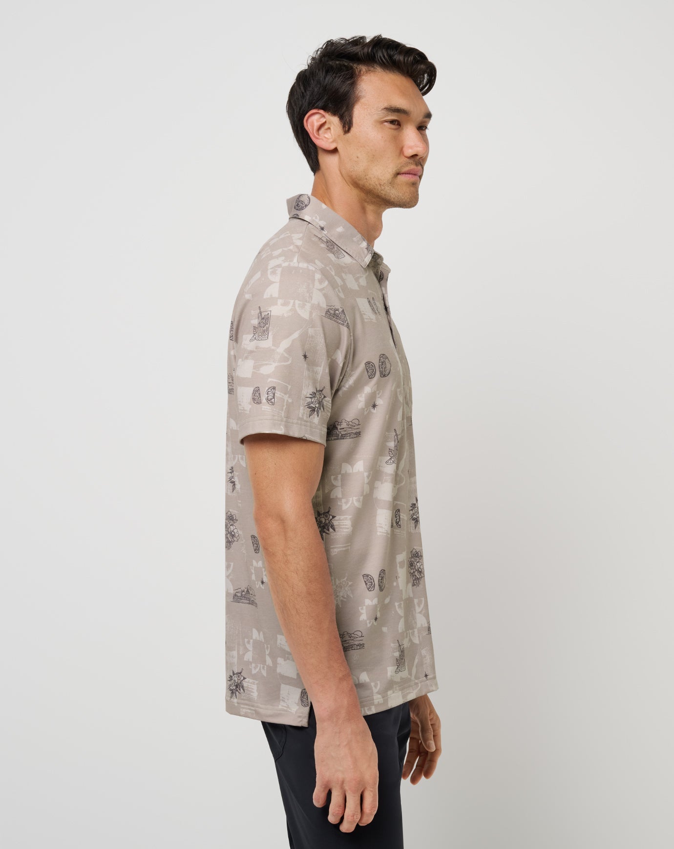 Island Fossil Travis Mathew Featherweight Spritz Polo
