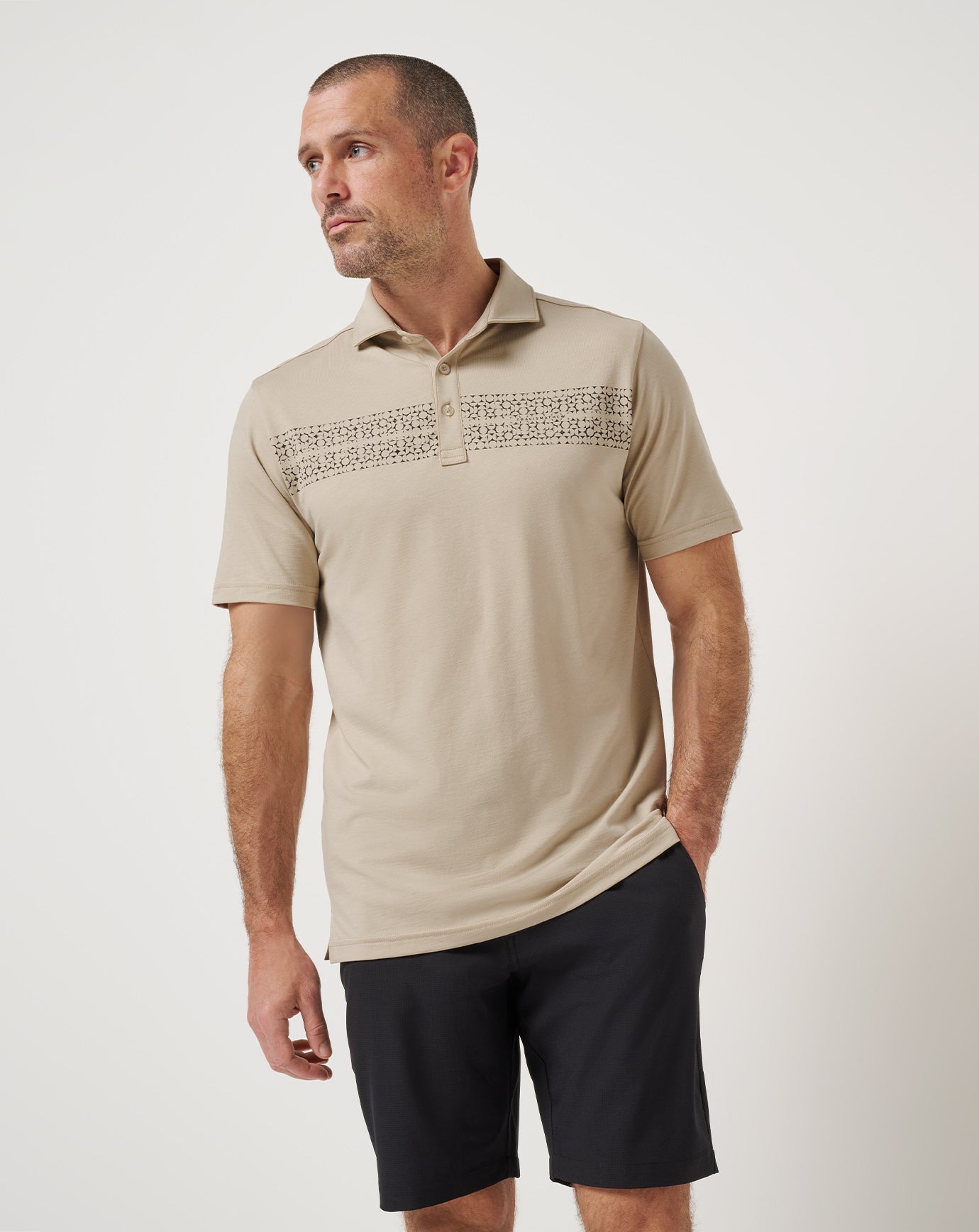 Island Fossil Travis Mathew Flower Market Polo