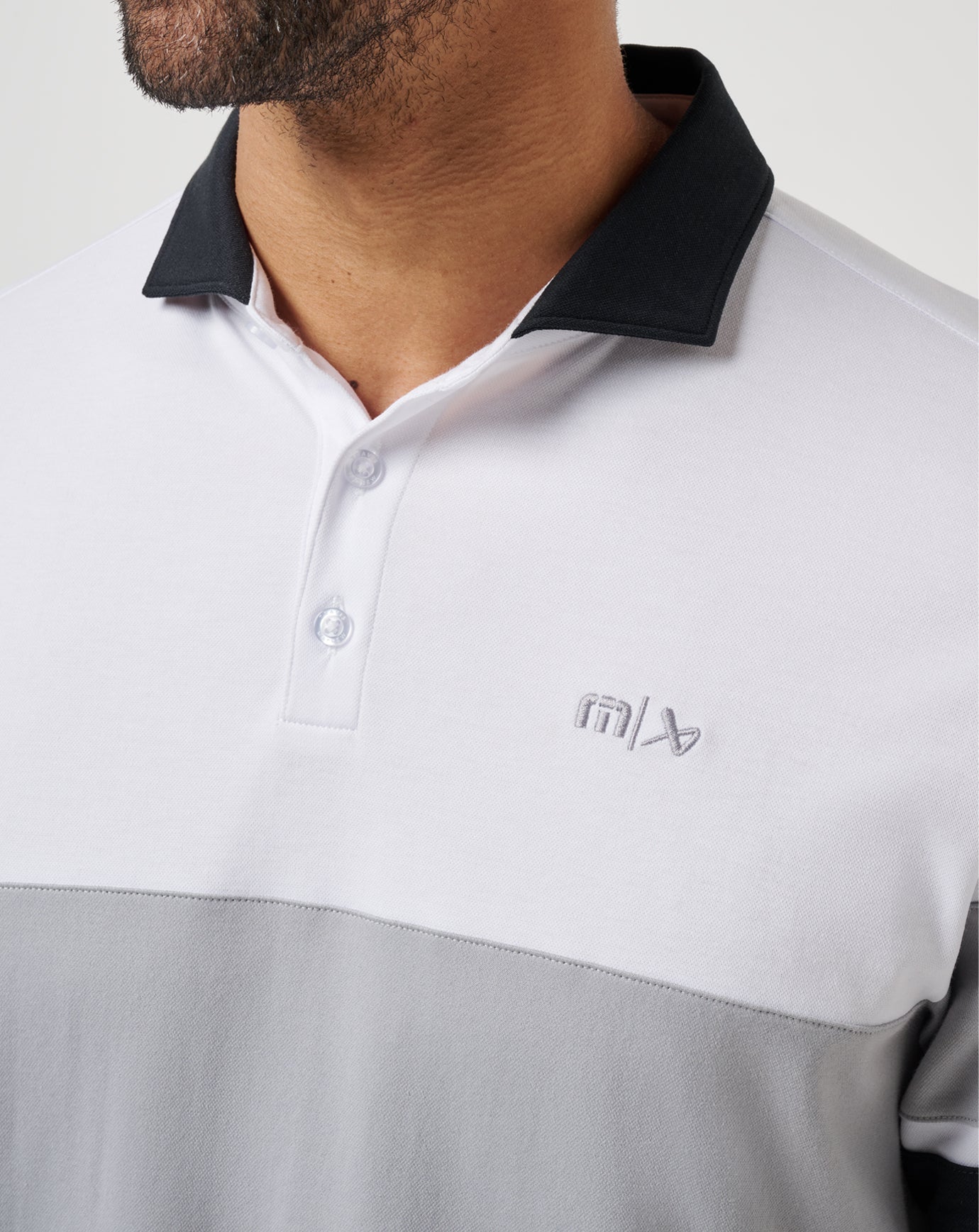 White Travis Mathew Body Check Polo