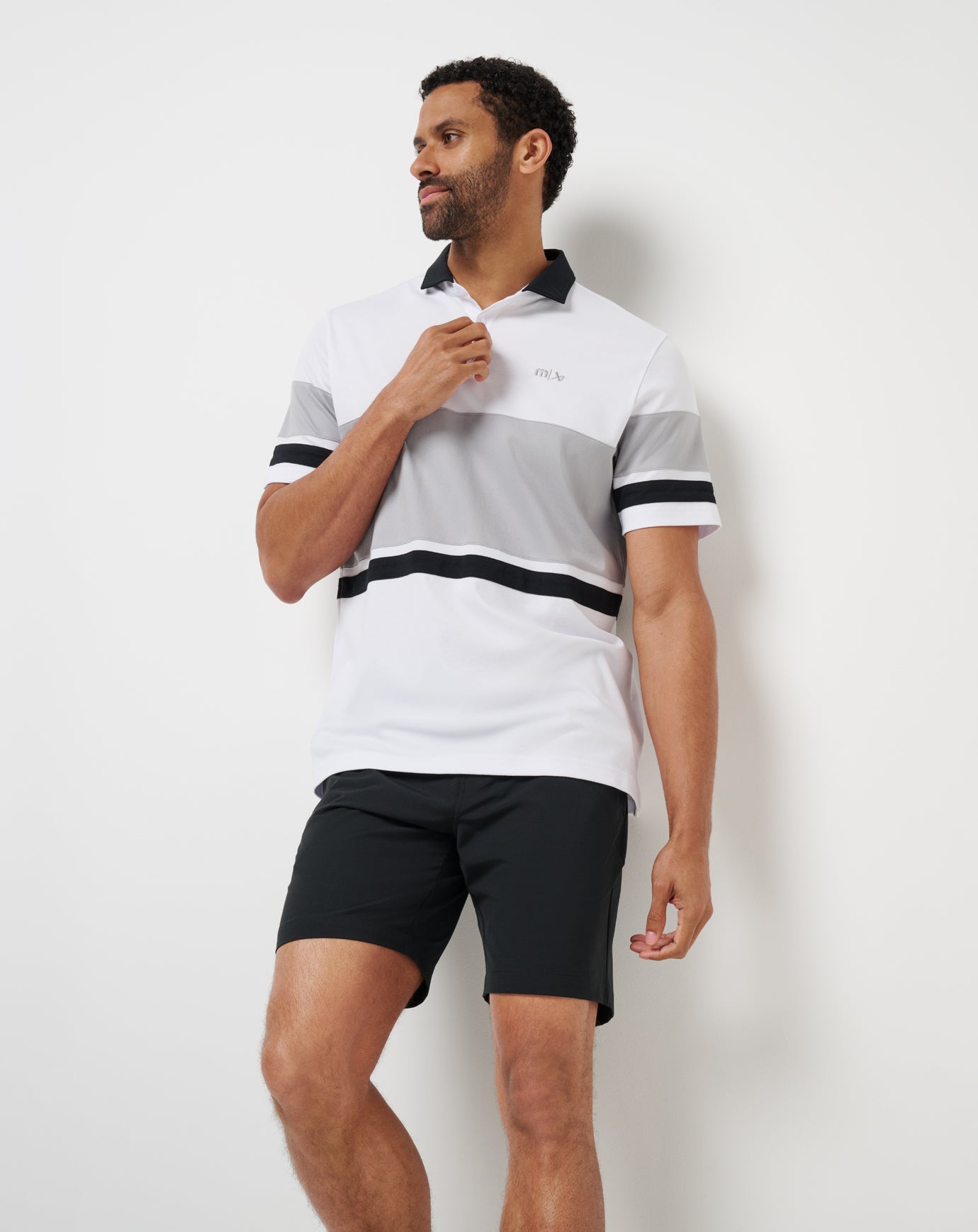 White Travis Mathew Body Check Polo