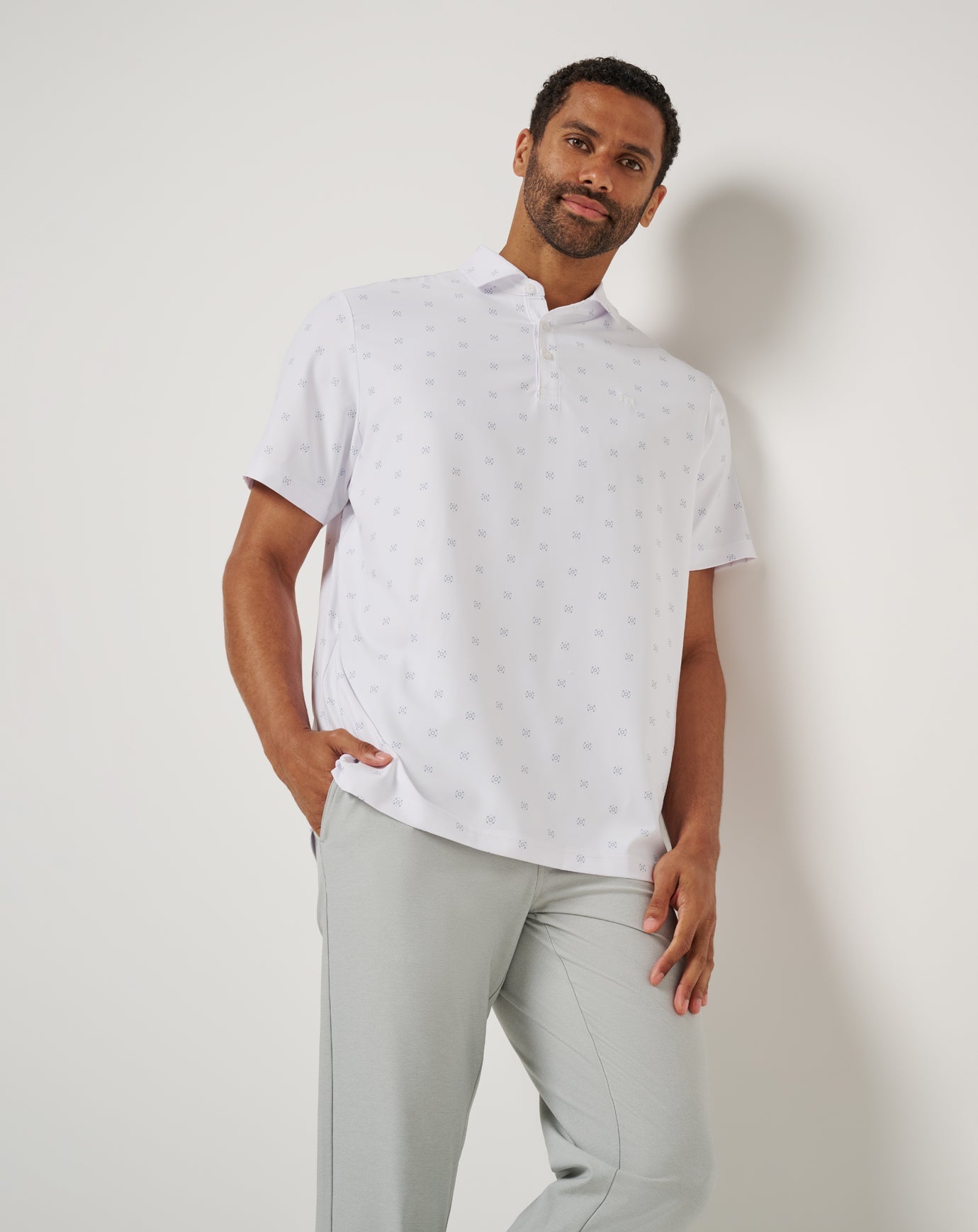 White Travis Mathew Air Taxi Polo