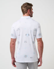 White Travis Mathew Snow Chance Polo
