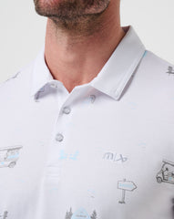 White Travis Mathew Snow Chance Polo