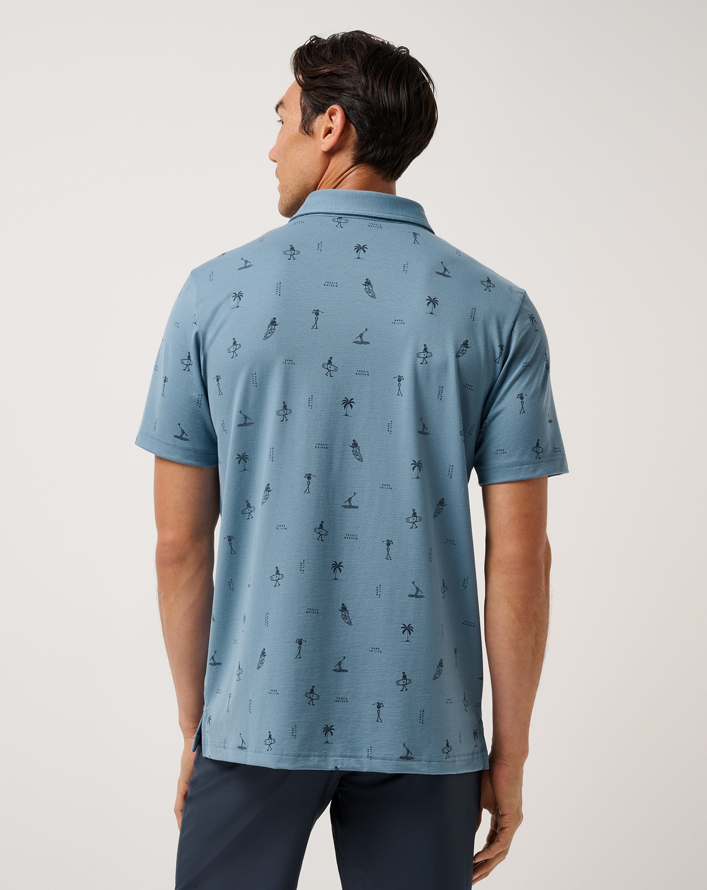 Captains Blue Travis Mathew Wake Chaser Polo