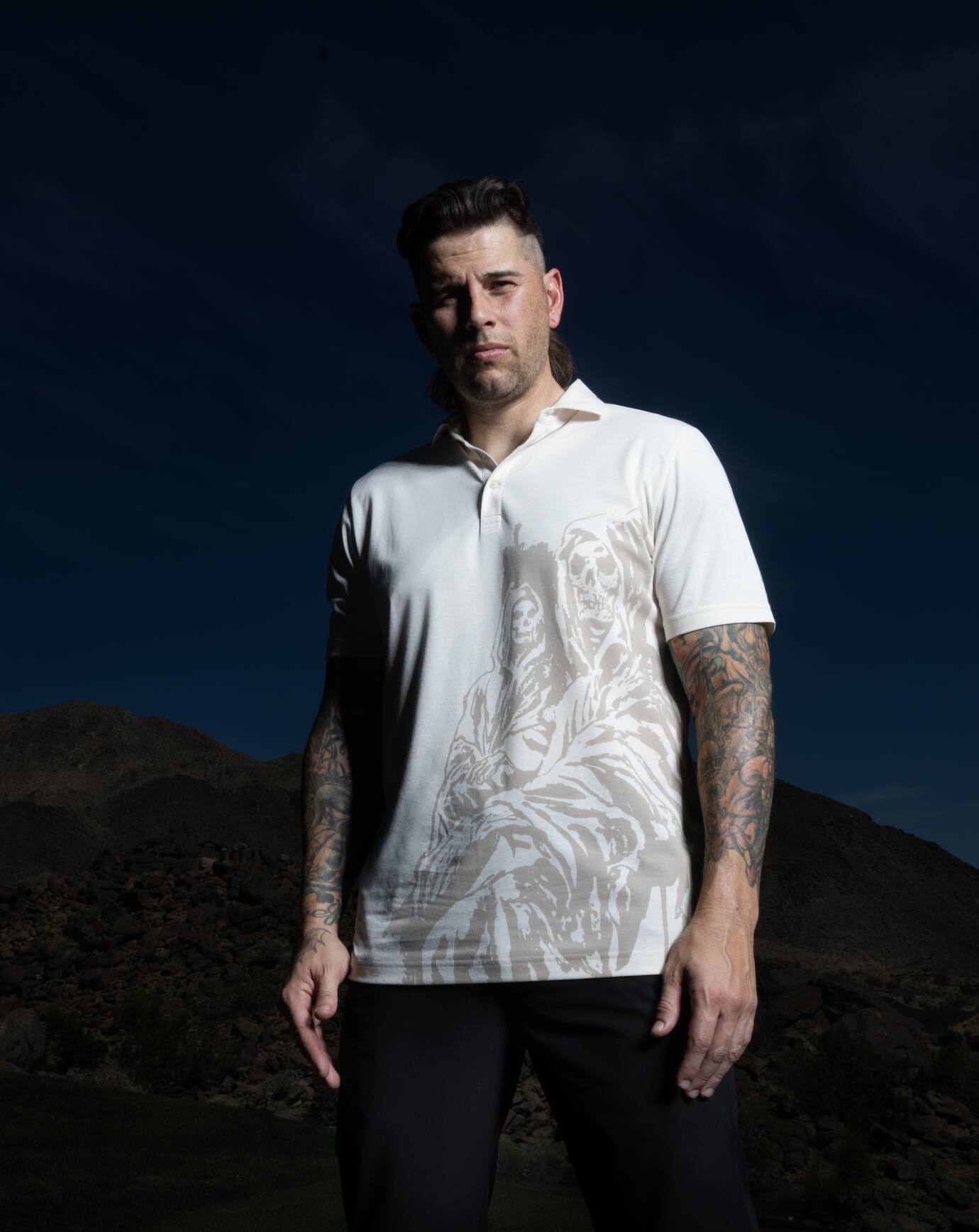 Moonbeam Travis Mathew Drumbeat Polo