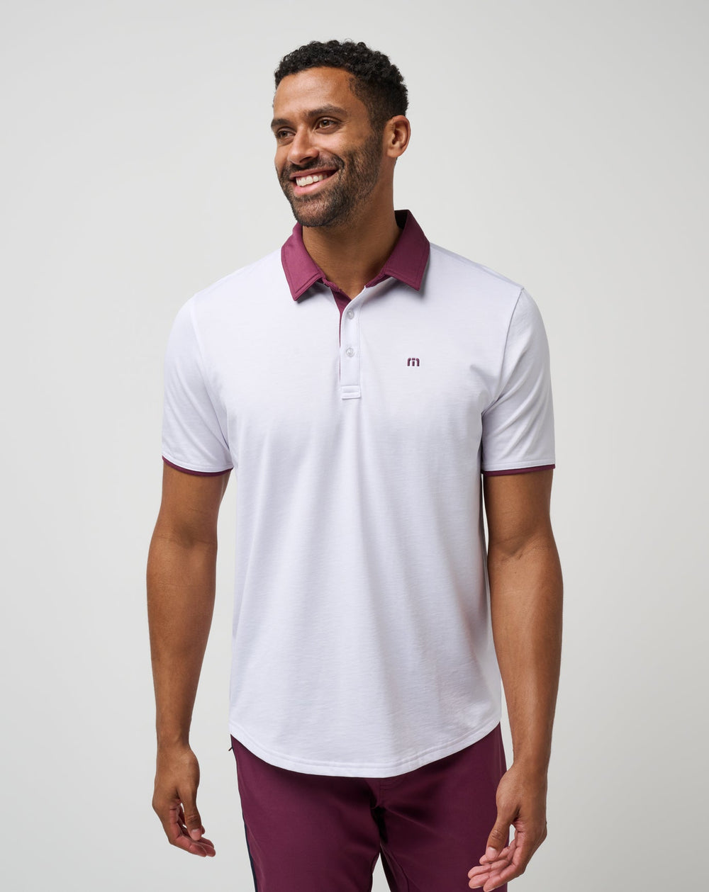 White Travis Mathew Home Game Polo