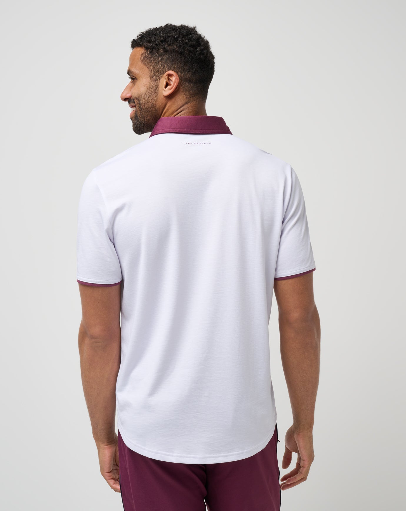 White Travis Mathew Home Game Polo