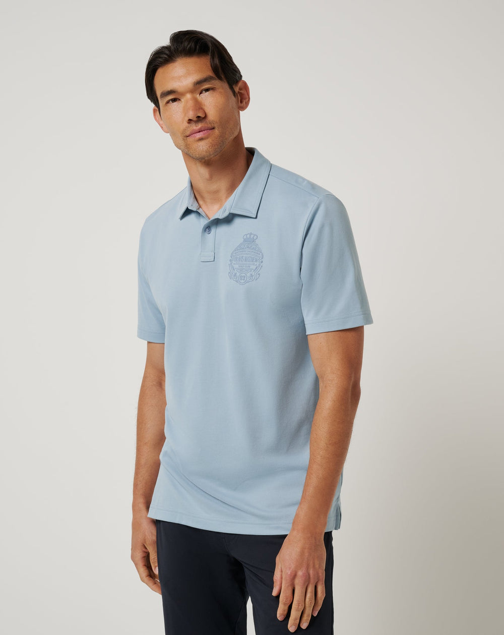 Dusty Blue Travis Mathew Best Choice Polo