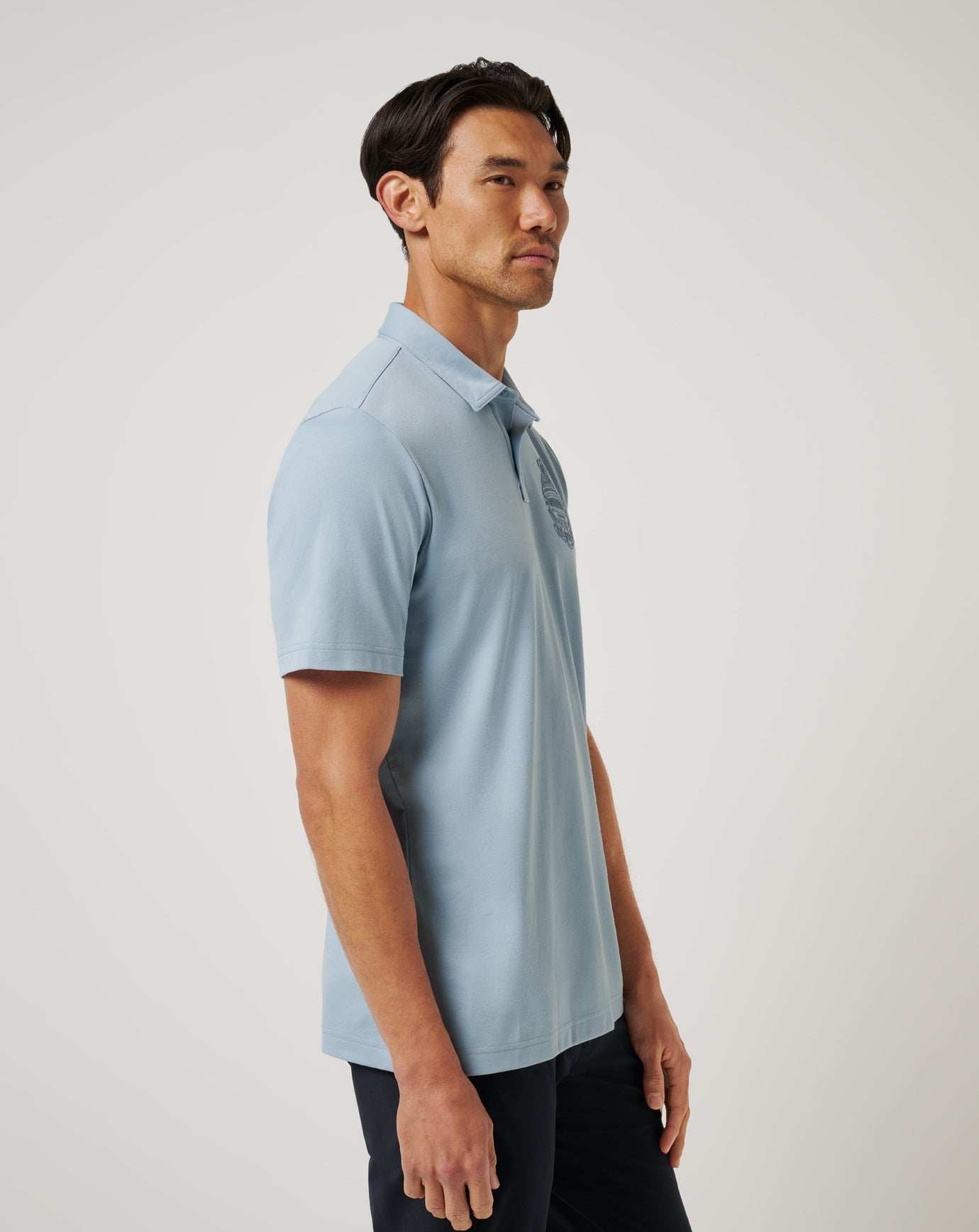 Dusty Blue Travis Mathew Best Choice Polo