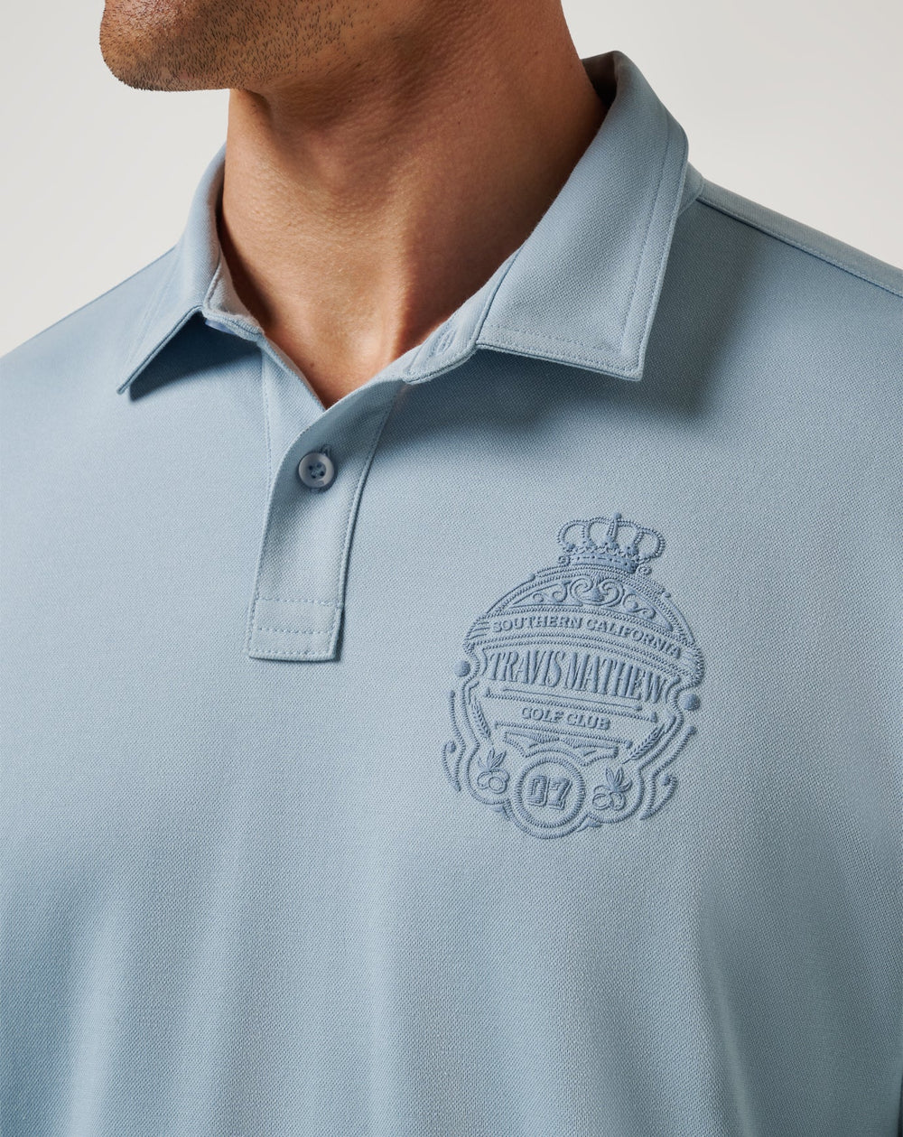 Dusty Blue Travis Mathew Best Choice Polo