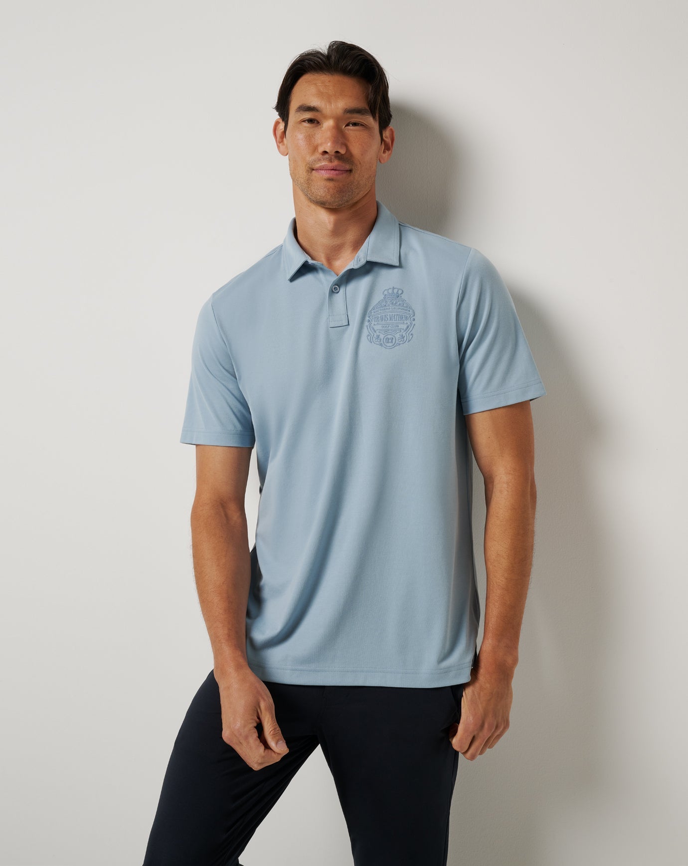 Dusty Blue Travis Mathew Best Choice Polo