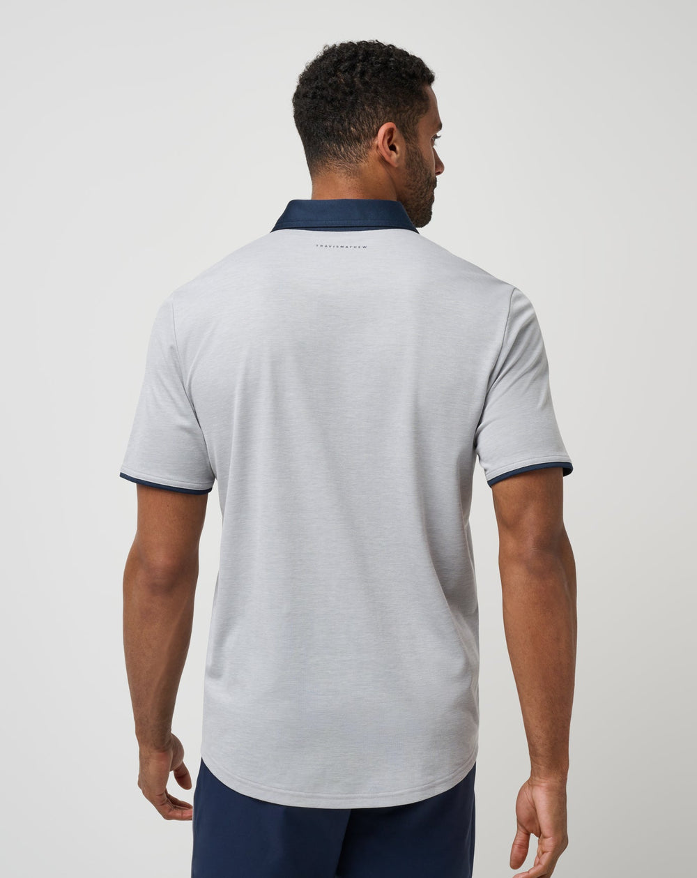 Heather Light Grey Travis Mathew Home Game Polo