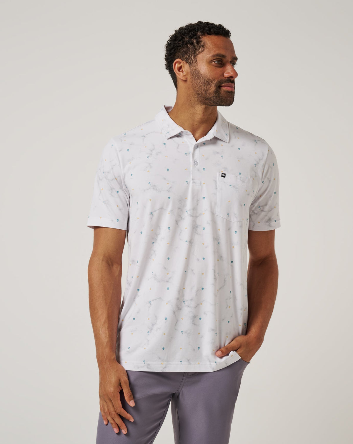 White Travis Mathew Beach Town Polo