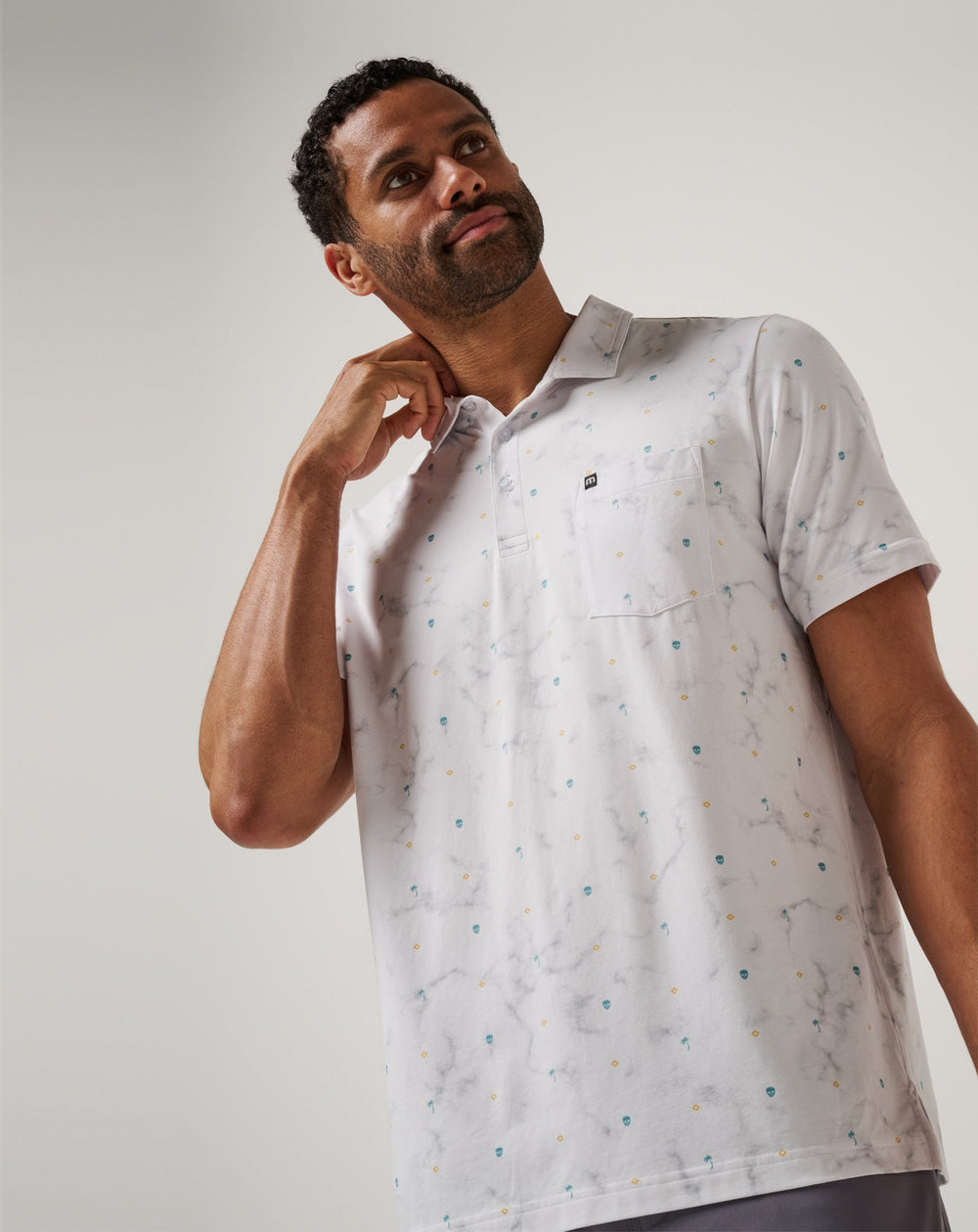 White Travis Mathew Beach Town Polo