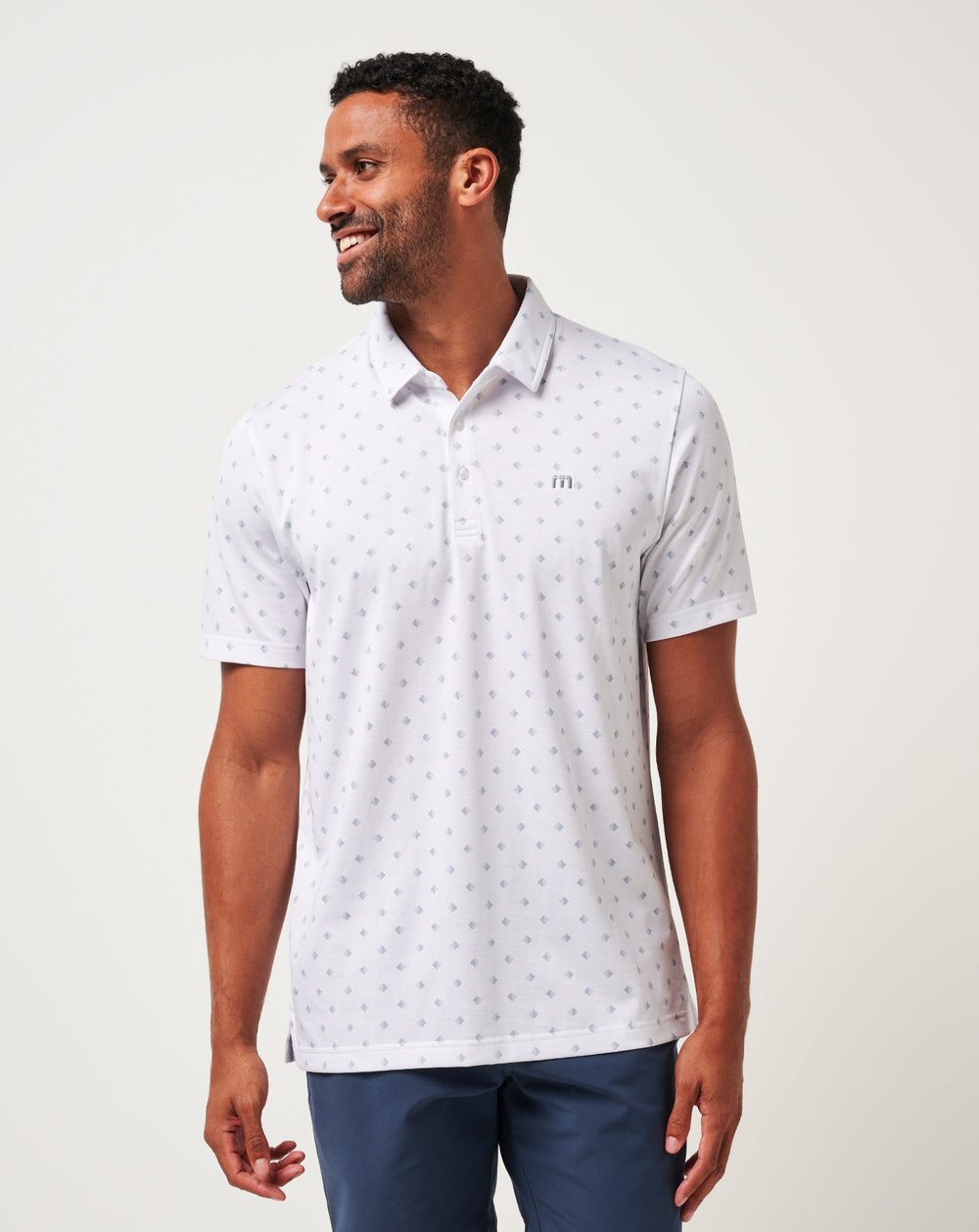 White Travis Mathew Saturday Night Stay Polo